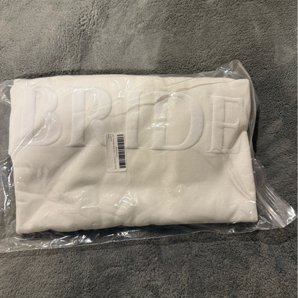 White Embossed Bride Sweatshirt